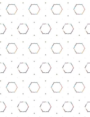 Geometrik şekilli kusursuz desen vektör çizimi