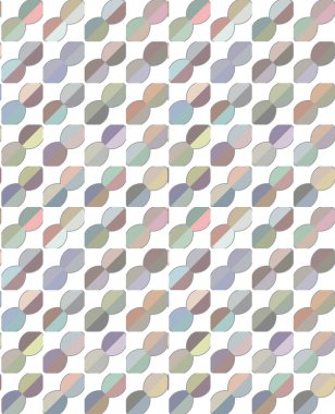 Geometrik şekilli kusursuz desen vektör çizimi