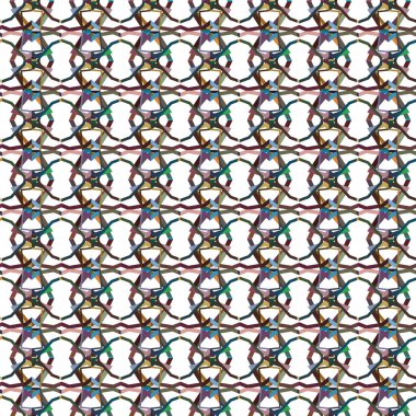 Geometrik şekilli kusursuz desen vektör çizimi