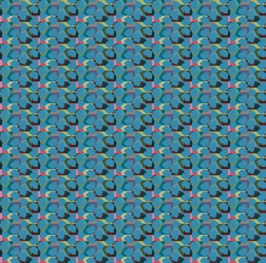 Geometrik şekilli kusursuz desen vektör çizimi