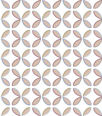 Geometrik şekilli kusursuz desen vektör çizimi