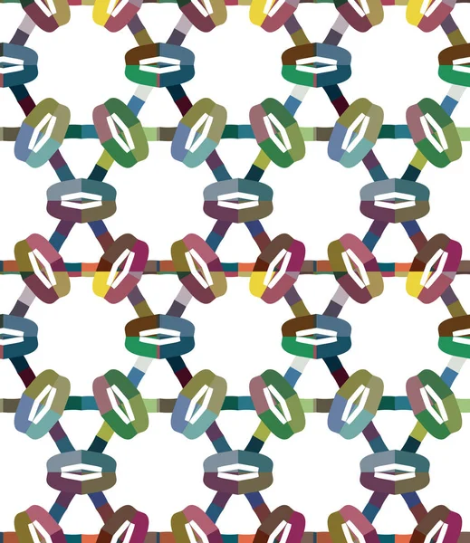 Geometrik şekilli kusursuz desen vektör çizimi