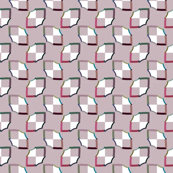 Motif Sans Couture Avec Des Formes Géométriques Illustration Vectorielle — Image vectorielle