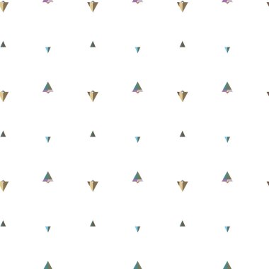 Geometrik şekilli kusursuz desen vektör çizimi