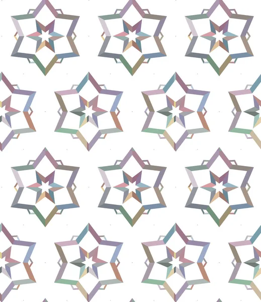 Padrão Sem Costura Com Formas Geométricas Ilustração Vetorial — Vetor de Stock