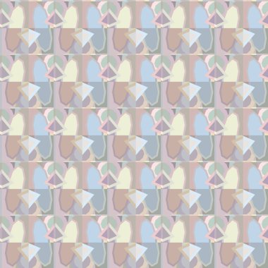 Geometrik şekilli kusursuz desen vektör çizimi