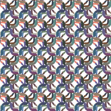 Modern geometrik vektör tasarımı, kusursuz desen çizimi