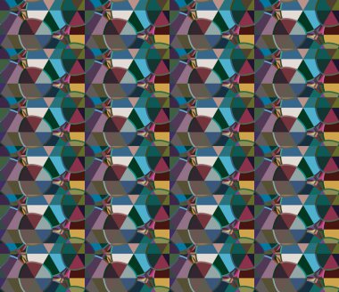 Modern geometrik vektör tasarımı, kusursuz desen çizimi