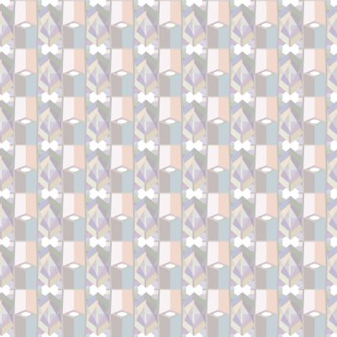 Geometrik şekilli kusursuz desen vektör çizimi