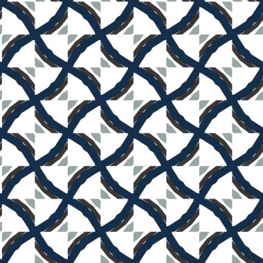 Modern geometrik vektör tasarımı, kusursuz desen çizimi