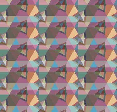 Geometrik şekilli kusursuz desen vektör çizimi