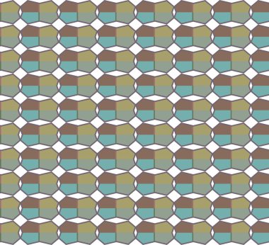 Geometrik şekilli kusursuz desen vektör çizimi