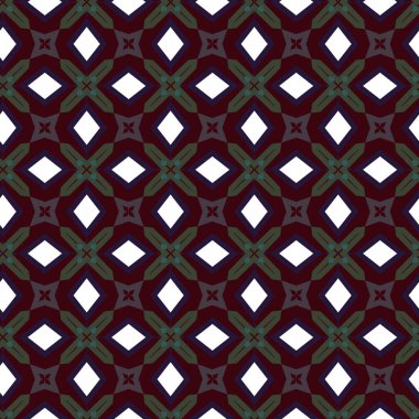 Geometrik şekilli kusursuz desen vektör çizimi