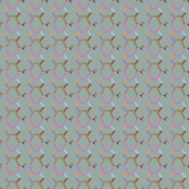 Modern geometrik vektör tasarımı, kusursuz desen çizimi