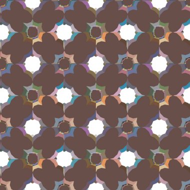 Geometrik şekilli kusursuz desen vektör çizimi