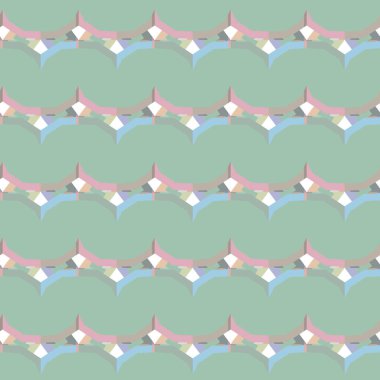 Modern geometrik vektör tasarımı, kusursuz desen çizimi