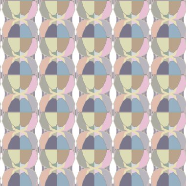 Geometrik şekilli kusursuz desen vektör çizimi