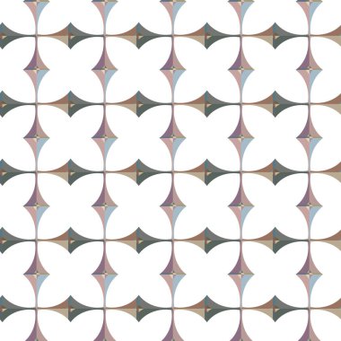 Geometrik şekilli kusursuz desen vektör çizimi