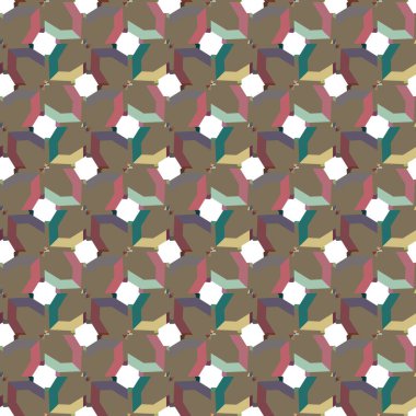 Modern geometrik vektör tasarımı, kusursuz desen çizimi