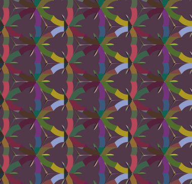 Geometrik şekilli kusursuz desen vektör çizimi