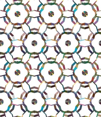 Geometrik şekilli kusursuz desen vektör çizimi