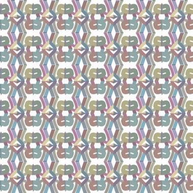 Geometrik şekilli kusursuz desen vektör çizimi