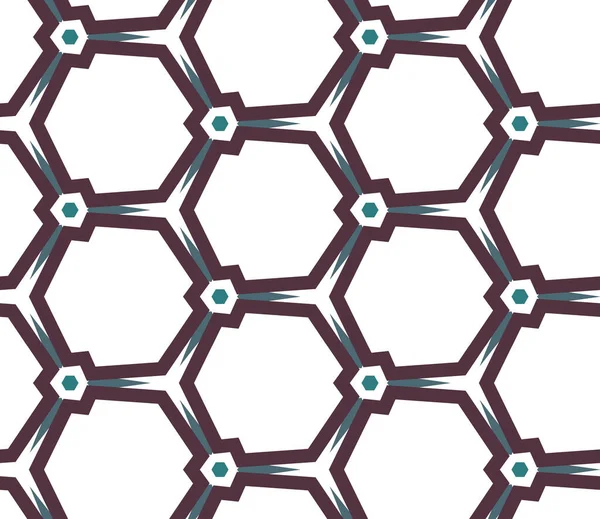 Nahtlose Muster Mit Geometrischen Formen Vektorillustration — Stockvektor