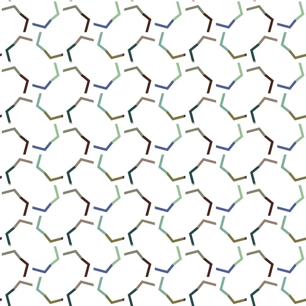 幾何学的な図形ベクトル図とシームレスなパターン — ストックベクタ