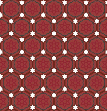 Geometrik şekilli kusursuz desen vektör çizimi