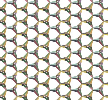 Geometrik şekilli kusursuz desen vektör çizimi