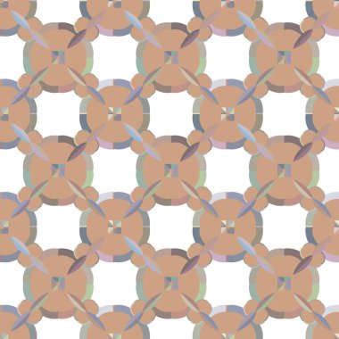Geometrik şekilli kusursuz desen vektör çizimi