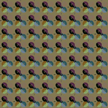 Geometrik şekilli kusursuz desen vektör çizimi
