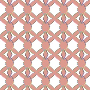 Geometrik şekilli kusursuz desen vektör çizimi