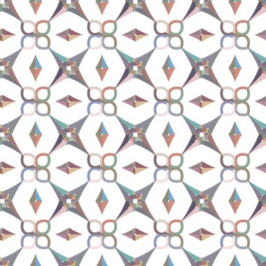 Modern geometrik vektör tasarımı, kusursuz desen çizimi