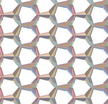 Geometrik şekilli kusursuz desen vektör çizimi