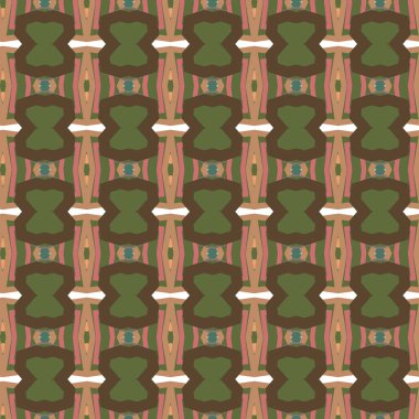 Geometrik şekilli kusursuz desen vektör çizimi