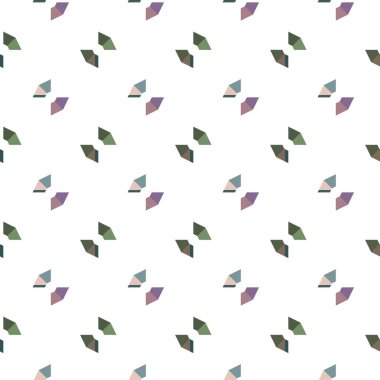 Geometrik şekilli kusursuz desen vektör çizimi