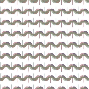 Geometrik şekilli kusursuz desen vektör çizimi