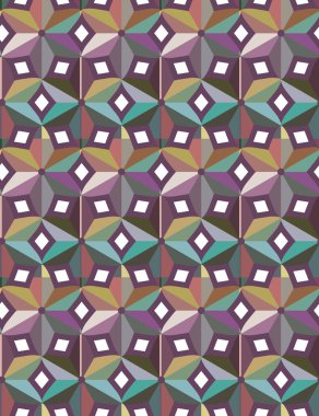 Geometrik şekilli kusursuz desen vektör çizimi