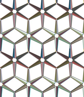 Geometrik şekilli kusursuz desen vektör çizimi