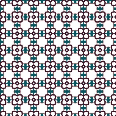 Modern geometrik vektör tasarımı, kusursuz desen çizimi