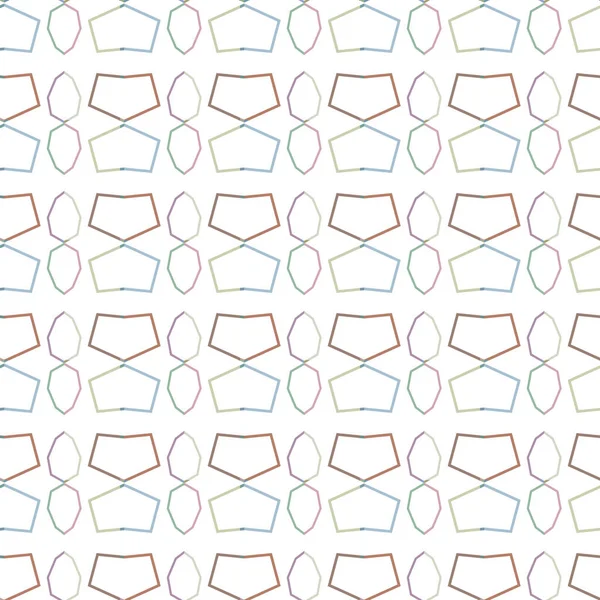 Seamless Pattern Geometric Shapes Vector Illustration — Stock Vector