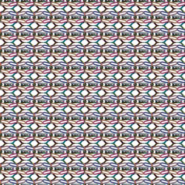 Geometrik şekilli kusursuz desen vektör çizimi