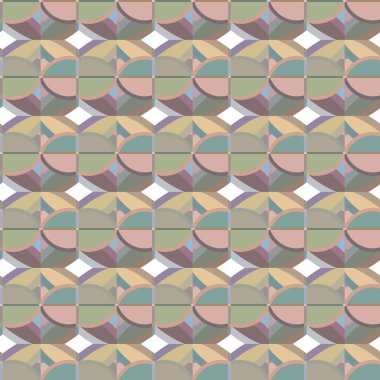 Geometrik şekilli kusursuz desen vektör çizimi