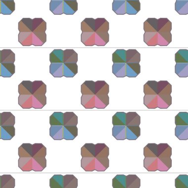Modern geometrik vektör tasarımı, kusursuz desen çizimi