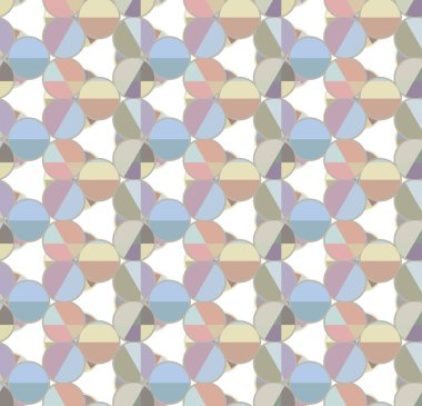 Geometrik şekilli kusursuz desen vektör çizimi