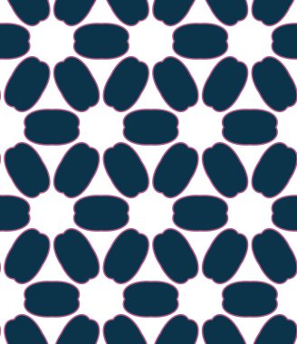 Geometrik şekilli kusursuz desen vektör çizimi