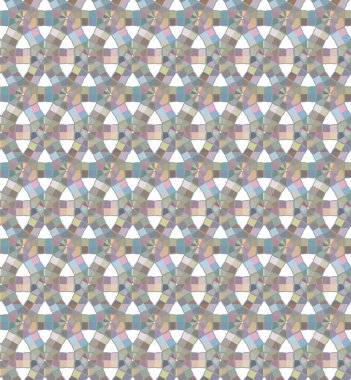 Geometrik şekilli kusursuz desen vektör çizimi