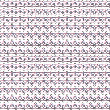 Modern geometrik vektör tasarımı, kusursuz desen çizimi