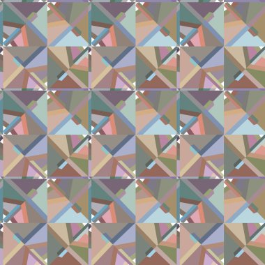 Geometrik şekilli kusursuz desen vektör çizimi